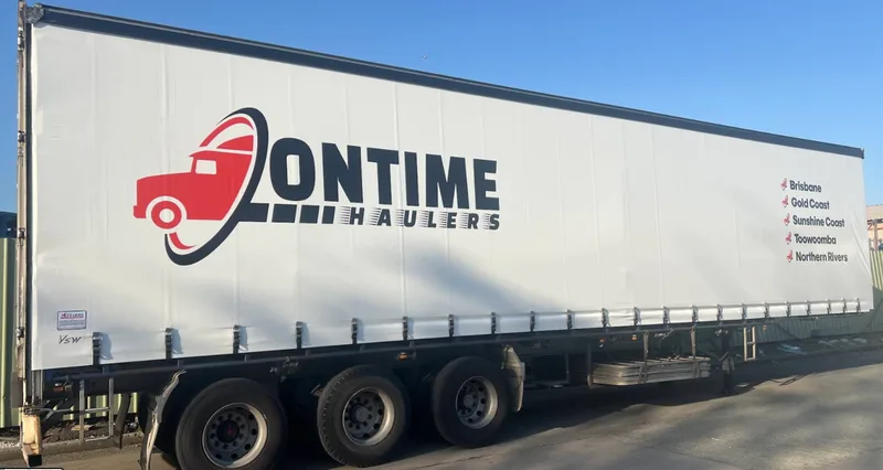 Ontime Haulers tri-axle tautliner semi trailer