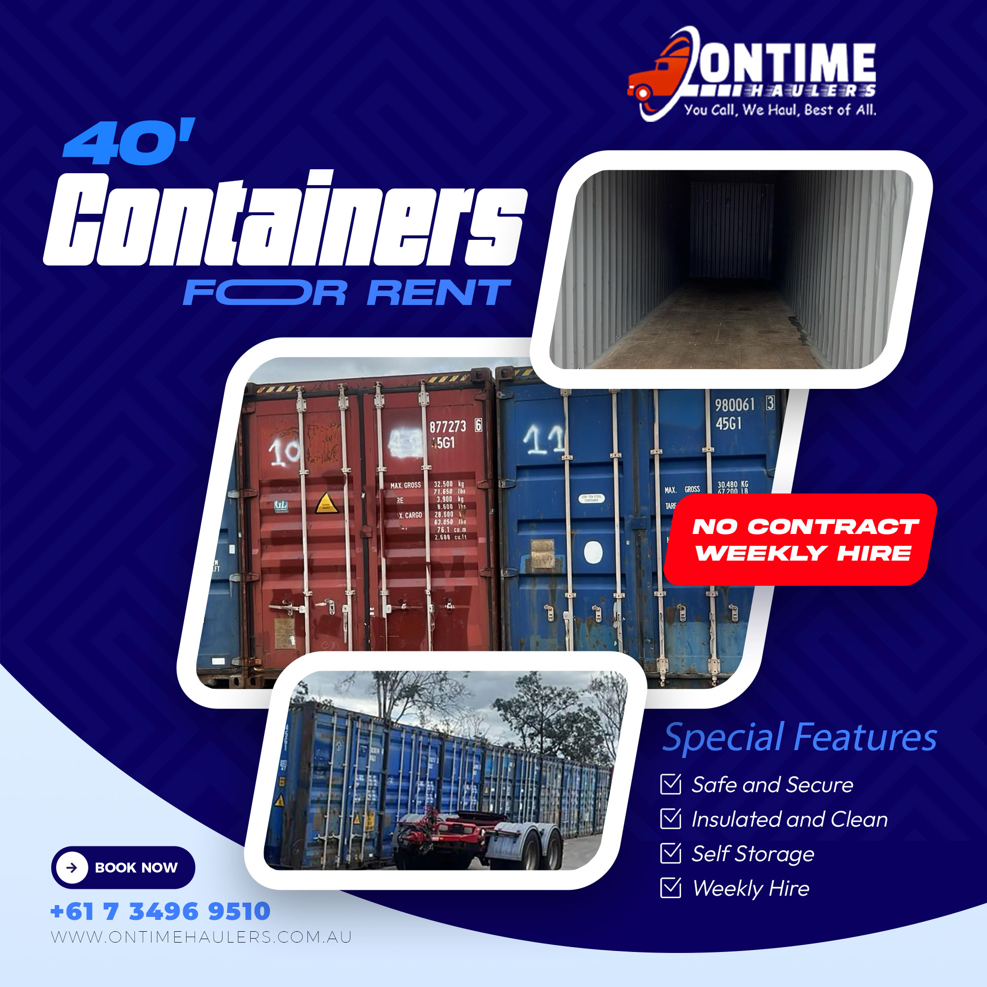 Containers for rent in Brisbane | Cheap price and high quality Storage Spaces on rent in Brisbane