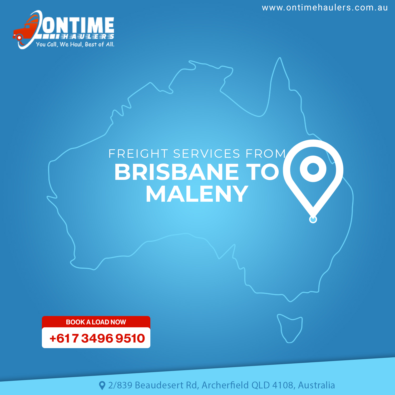 Send a parcel from Brisbane to Maleny