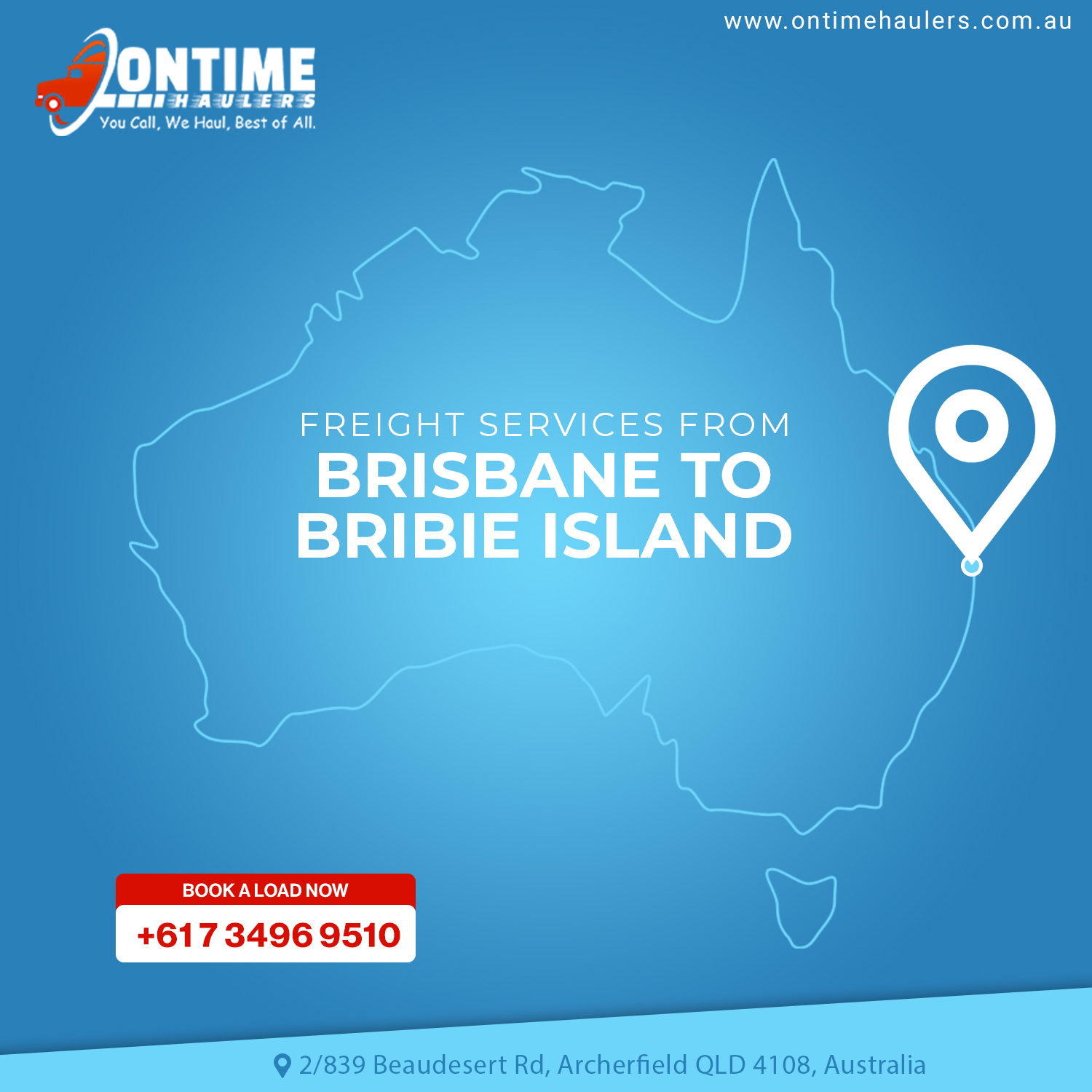 Send a parcel from Brisbane to Bribie Island