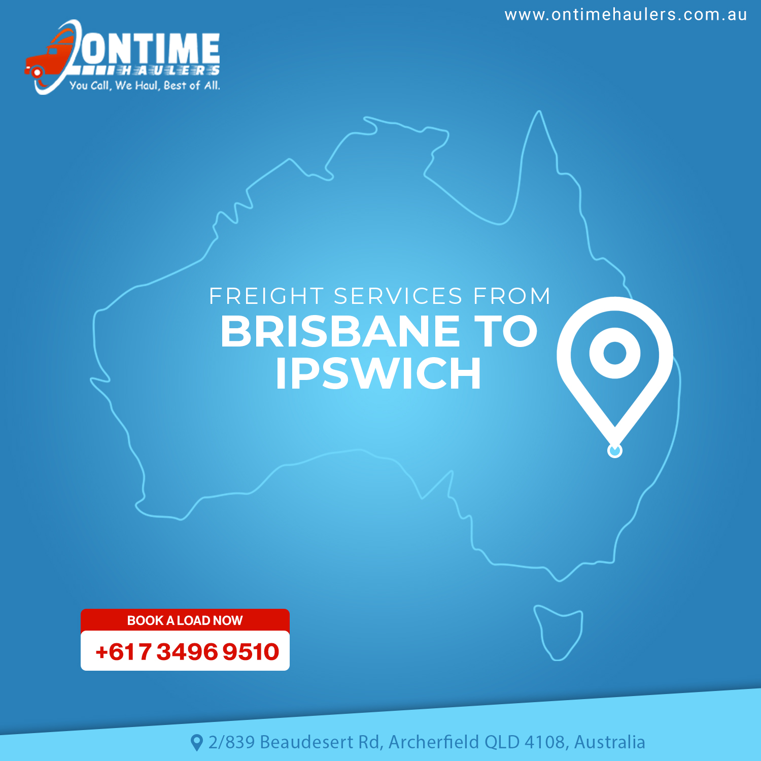 Courier service from Brisbane to Ipswich